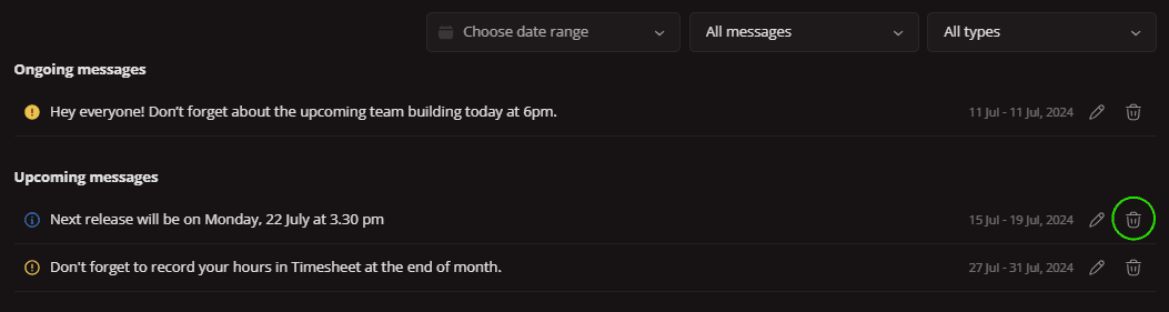 broadcast delete message