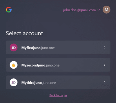 Juno tenants linked to Google