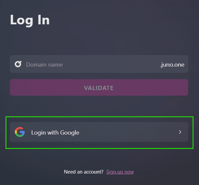 Juno login