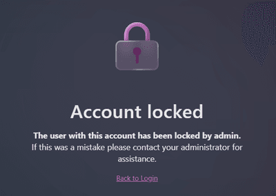 Locked user