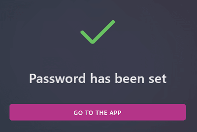 New password submitted